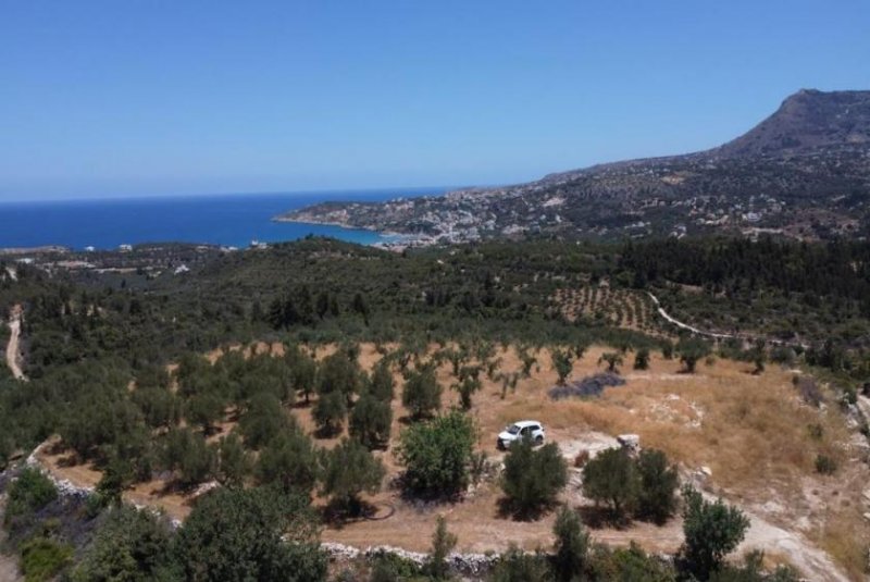 Tsivaras Kreta, Tsivaras: Grundstück in malerischer Lage mit Meerblick zu verkaufen Grundstück kaufen